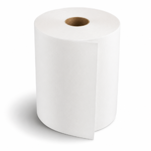 Hard Roll Towel White 8"